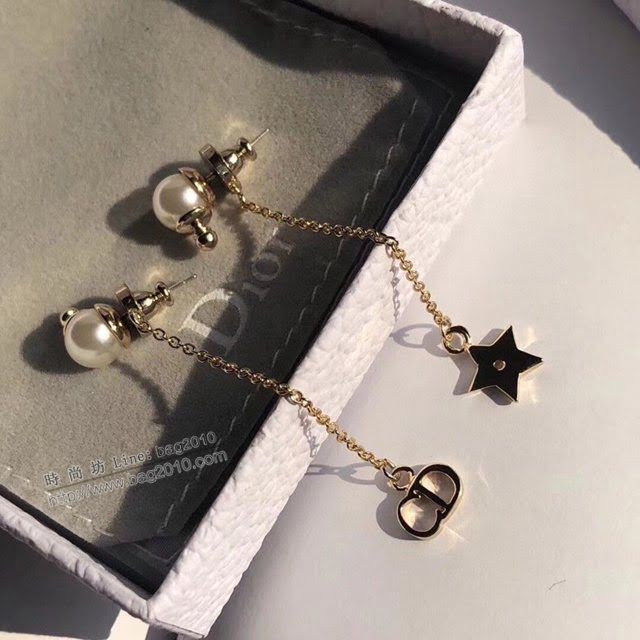 Dior飾品 迪奧經典熱銷款星星珍珠流蘇耳釘耳環  zgd1318